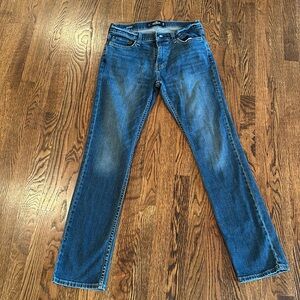 Men’s Hollister slim straight denim jean dark wash w30 L32